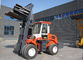 Off Road Diesel Powered Forklift Pallet Fork Truck 5500kg 4WD With CE